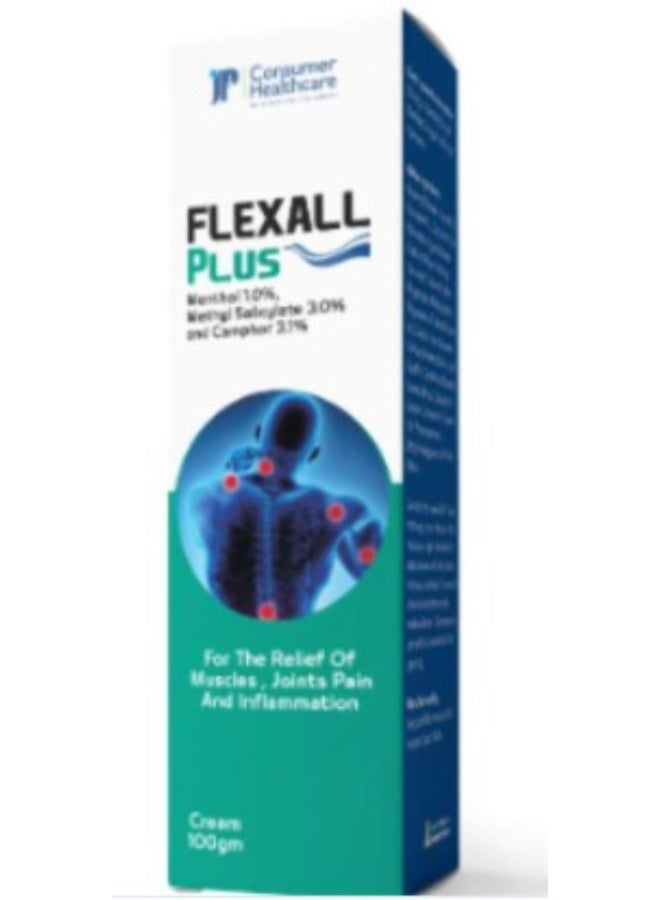 Consumer Nutrition Flexall Plus Pain Relief Cream – 100g Fast-Acting Muscle & Joint Relief - Image 2